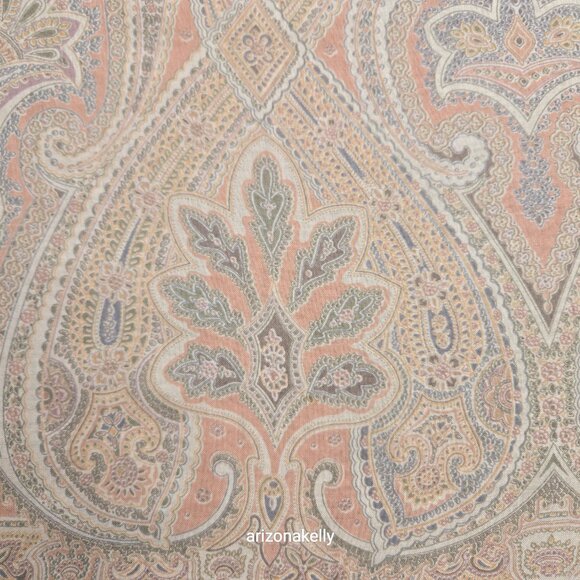 NWOT Altea Wool & Silk Large Square Scarf Muted Grey and Pink Hand-Stitched Hem - Picture 2 of 16